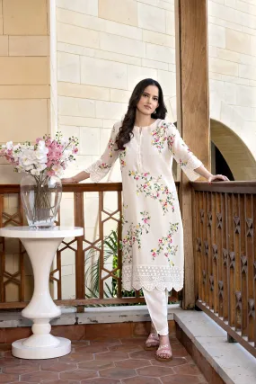 2 Piece - Embroidered Suit - KFS23-12