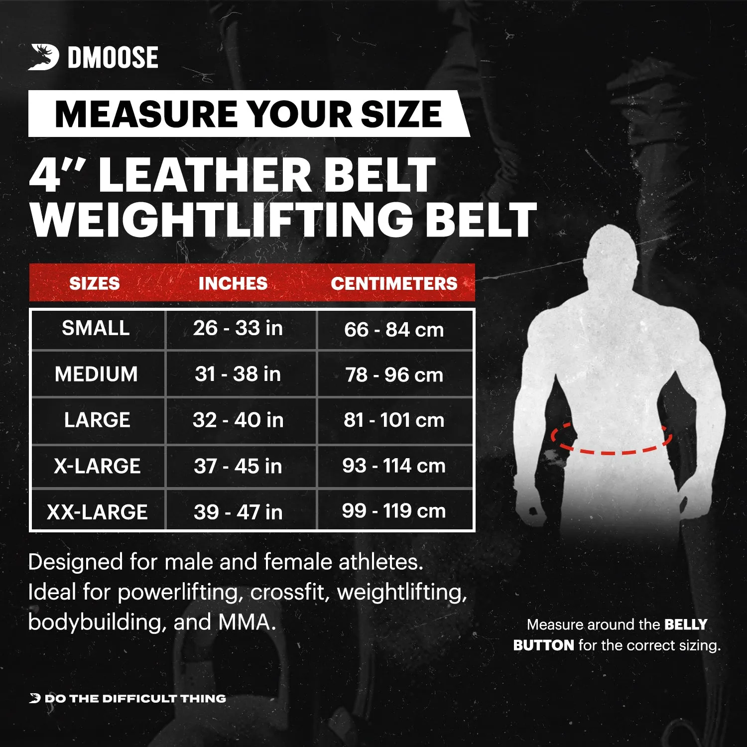 4" Leather Weightlifting Belt