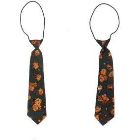 6cm Cotton Floral Print Slim Necktie for Men Women and Children