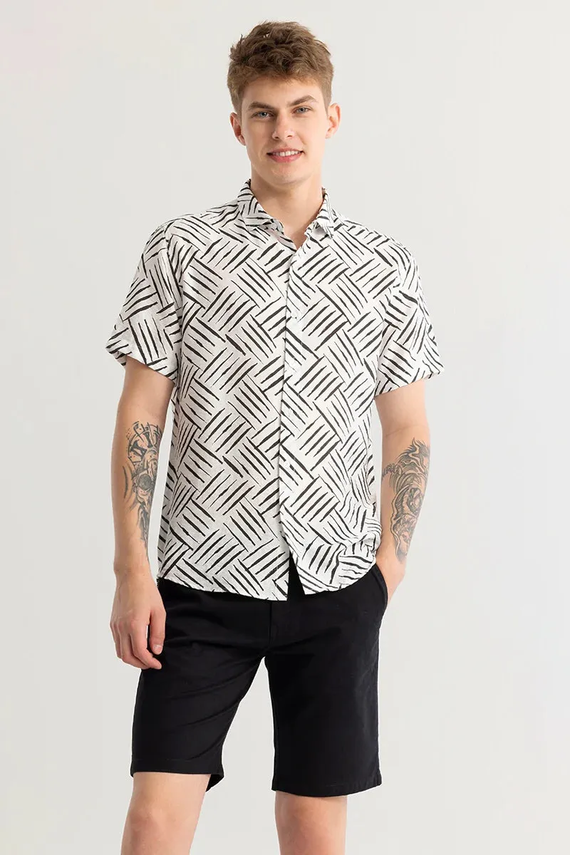 Absyss Abstract White Shirt