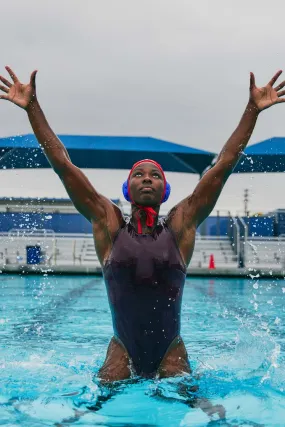 Anique Water Polo Suit - Cabernet