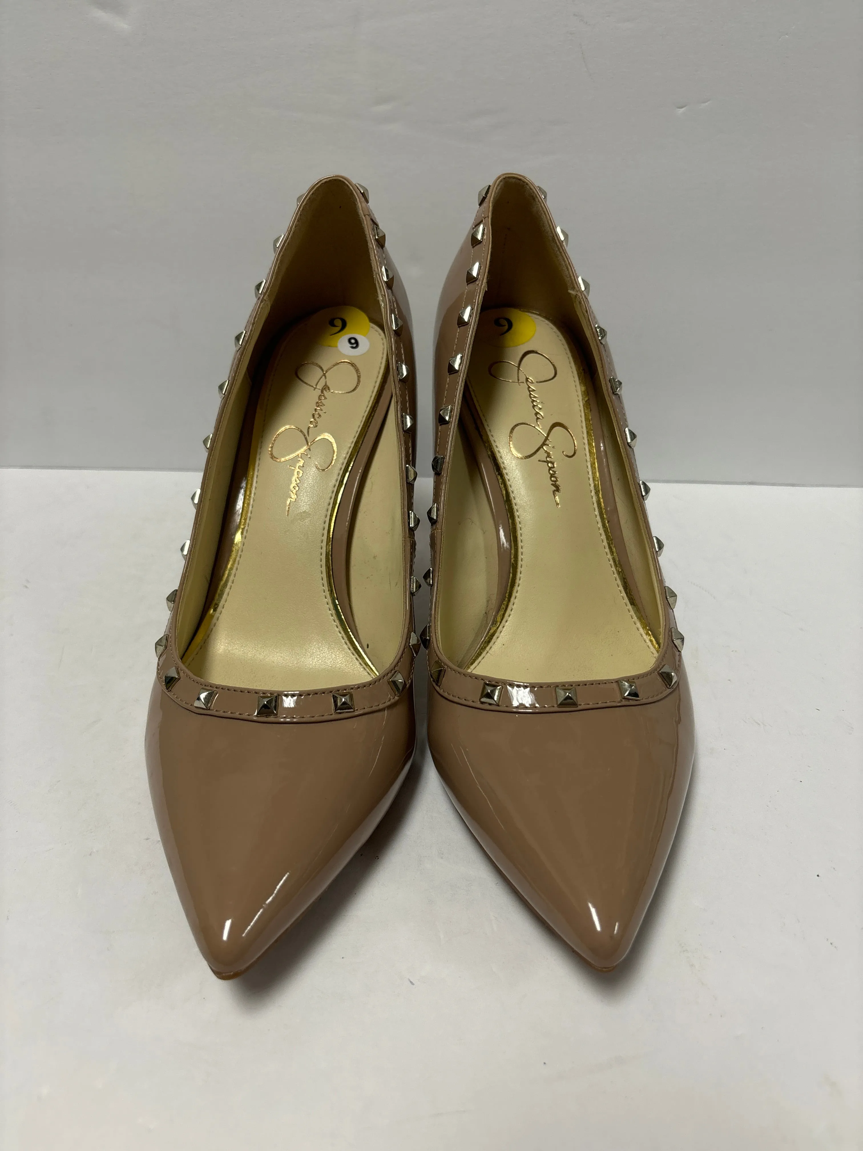 Beige Shoes Heels Stiletto Jessica Simpson, Size 9