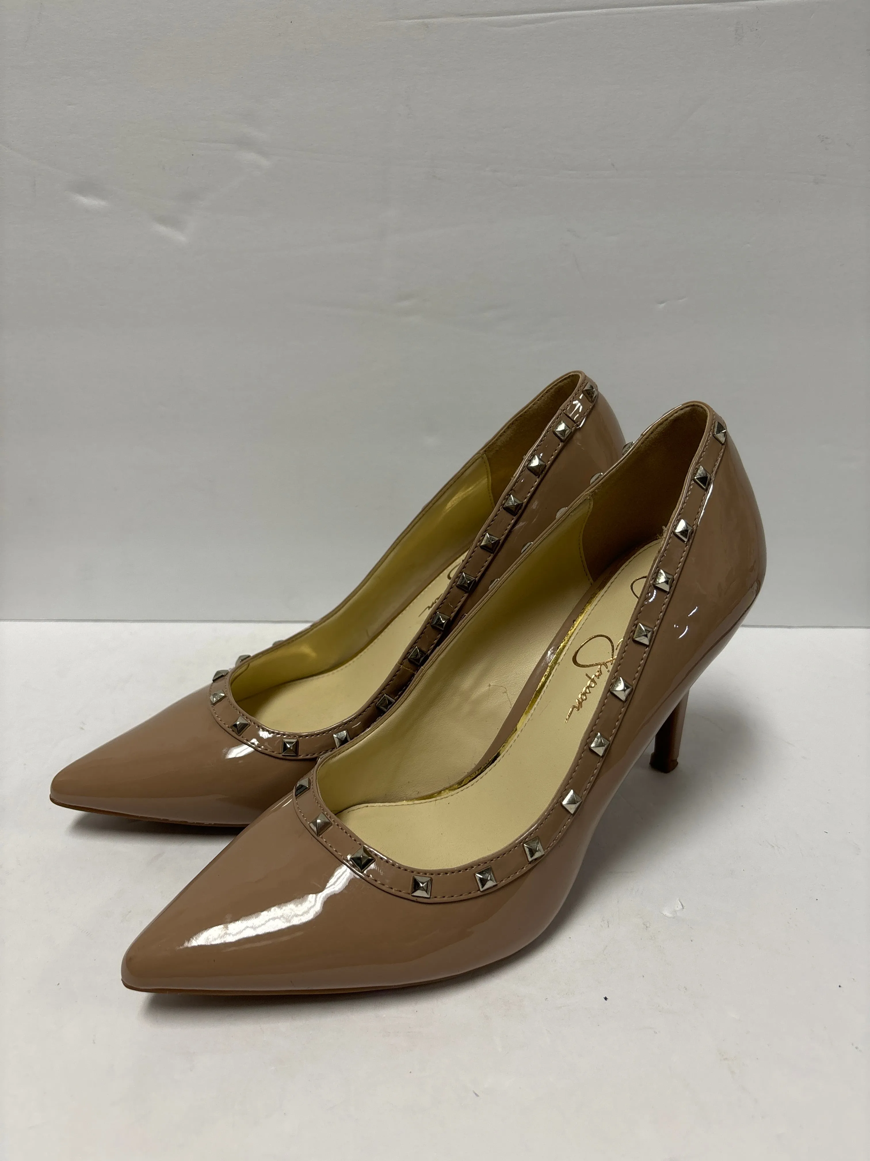 Beige Shoes Heels Stiletto Jessica Simpson, Size 9