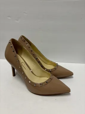 Beige Shoes Heels Stiletto Jessica Simpson, Size 9