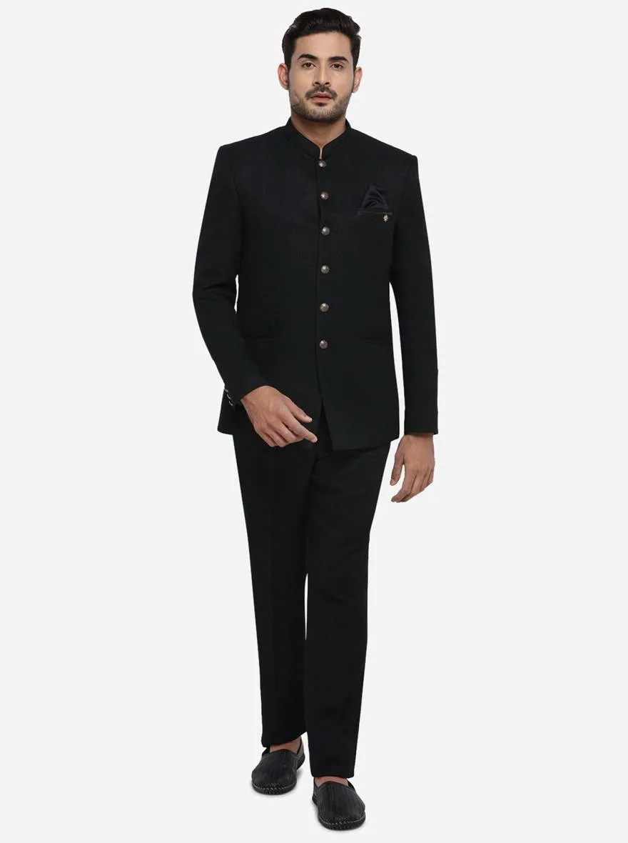 Black Jodhpuri Suit | JadeBlue