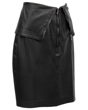 Black Leather Skirt