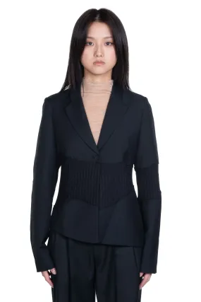 Black Smart Cut Suit Jacket