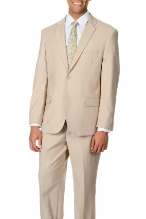 Caravelli Solid Beige Suit