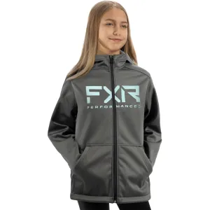 FXR  Black Lime Youth Hydrogen Softshell Jacket Waterproof Breathable