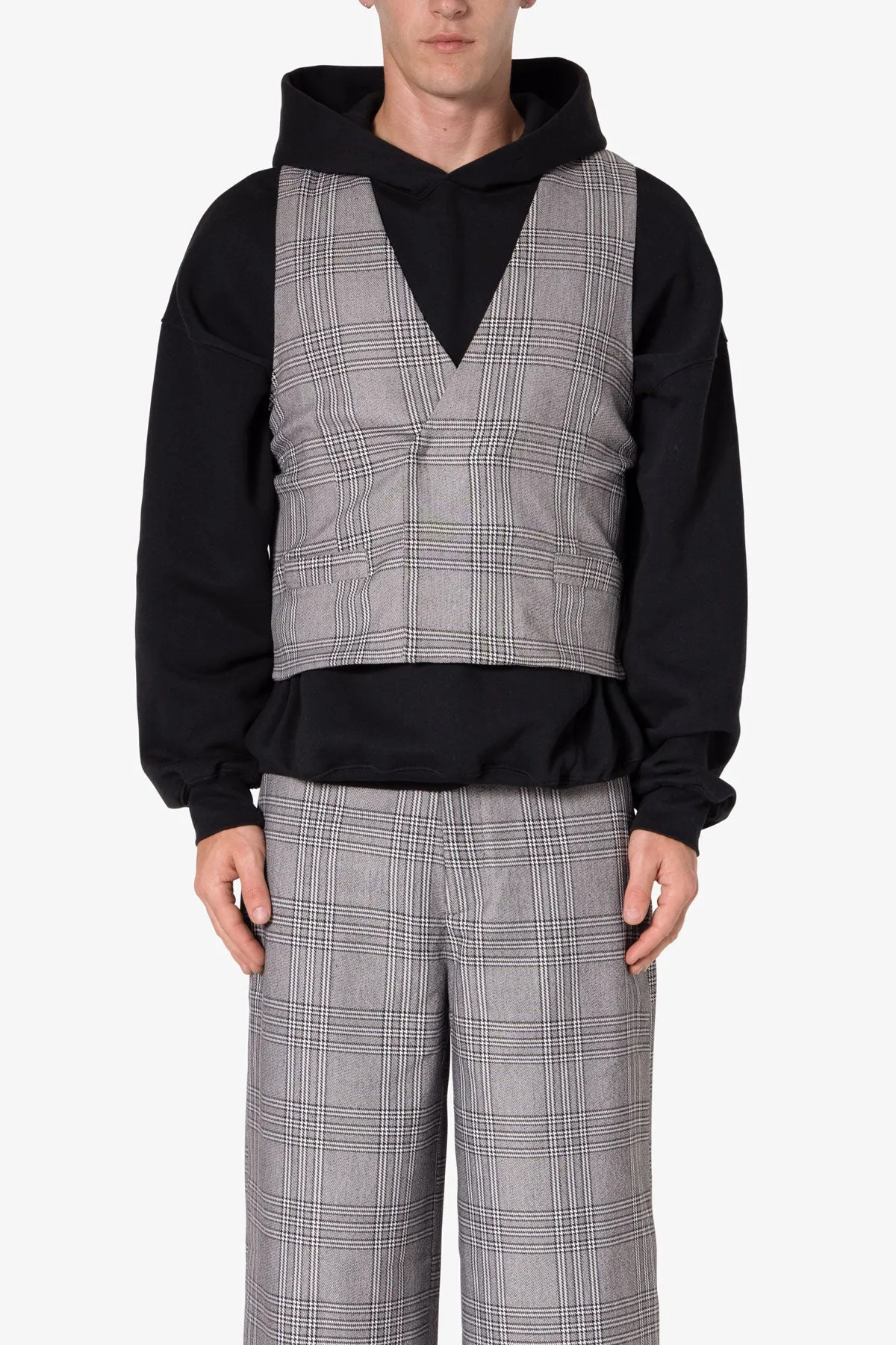 Played Suit Vest - Black/Grey