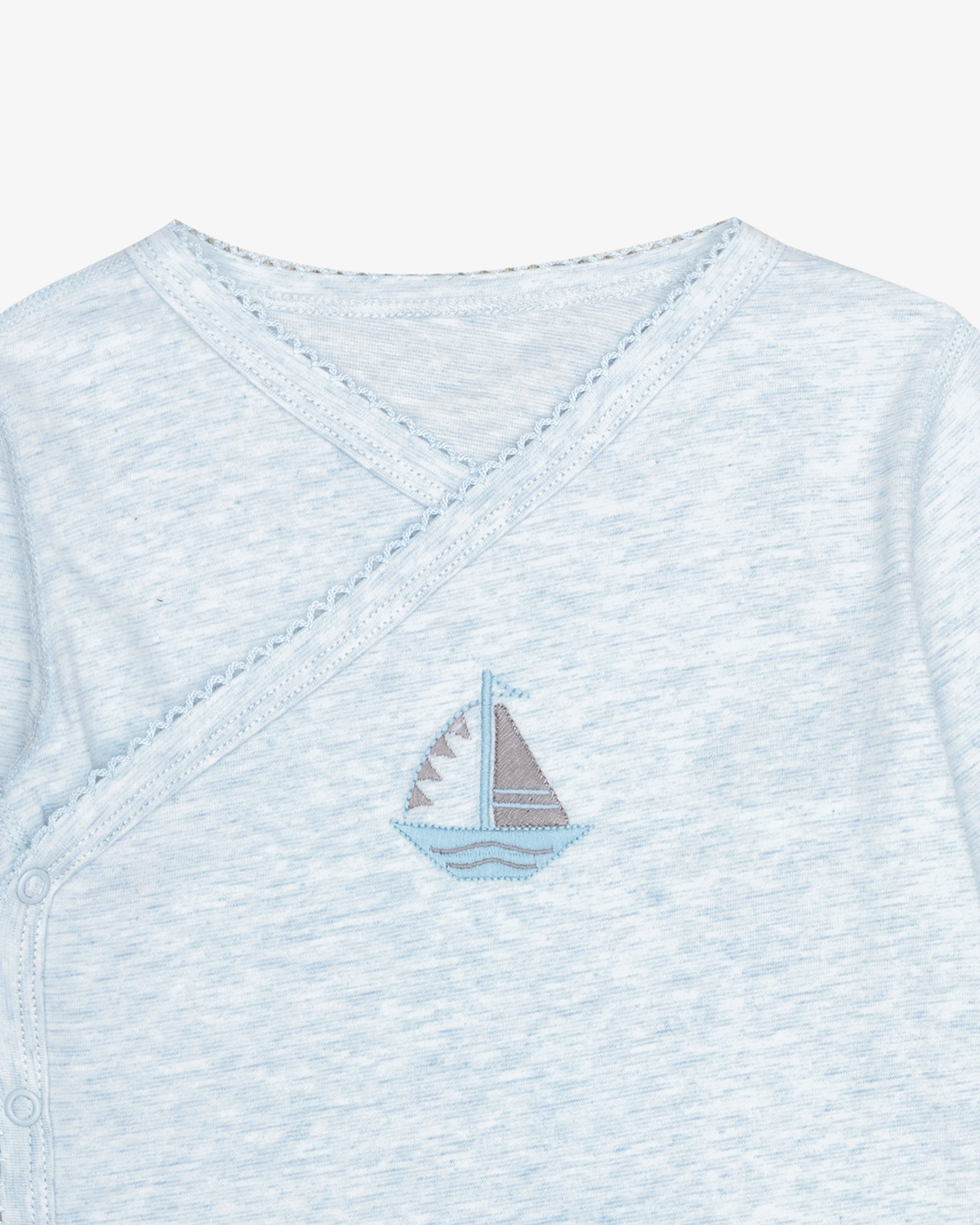 Sail Boat Kimono Shirt