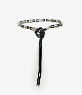 SWEN BELT- BLACK/SILVER